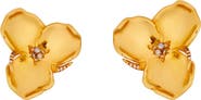 Oscar de la Renta Flower Earrings
