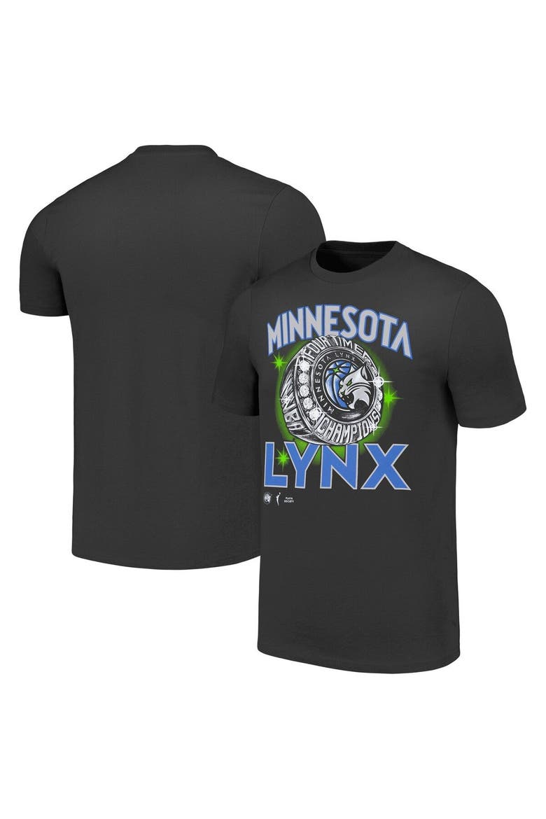 Unisex Playa Society Black Minnesota Lynx WNBA Vintage Wash T-Shirt, Main, color, Black