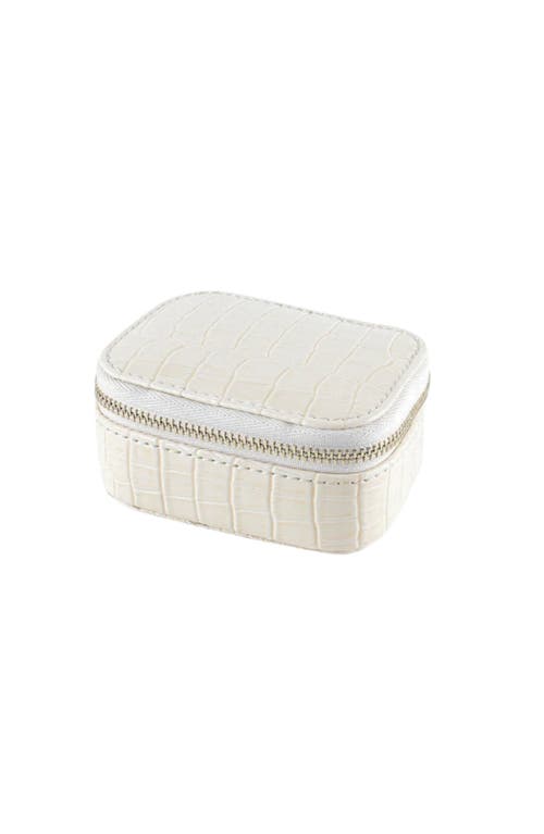 Emma Rae Faux Leather Snake Mini Jewelry Case