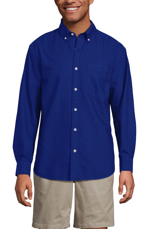 Lands' End Relaxed Sail Rigger Oxford Shirt In Blue