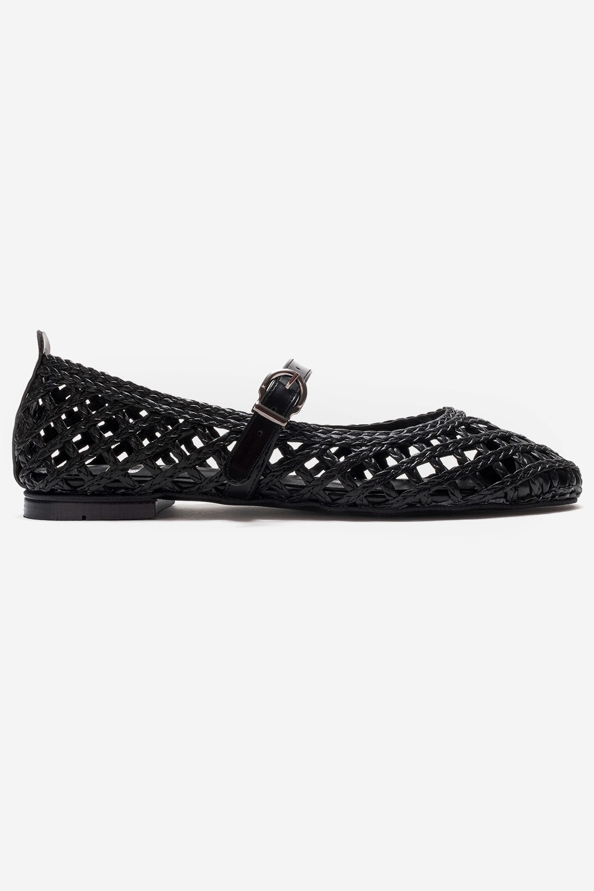 Prologue Shoes Doux Woven Ballet Flat, Alternate, color, Black