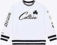 Mitchell & Ness Men's Mitchell & Ness White Boston Celtics Arctic Fleece Sweatshirt