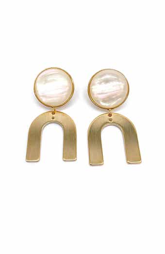 ADORNIA Gila Gold Vermeil Drop Earrings