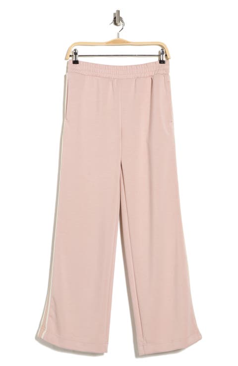 Braided Trim Scuba Knit Pants