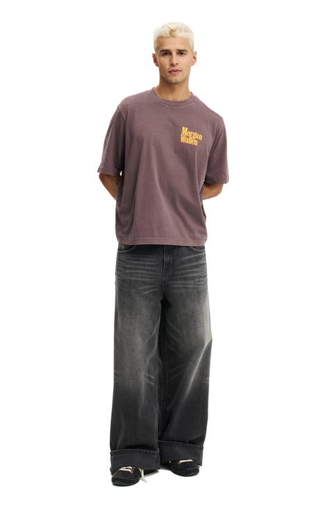 Men's Cropped Fit Music T-Shirt