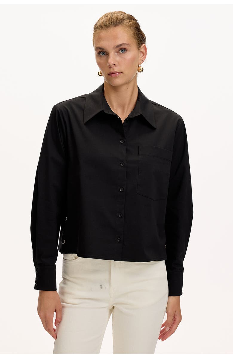 Exquise Theodora Long Sleeve Shirt, Main, color, Black