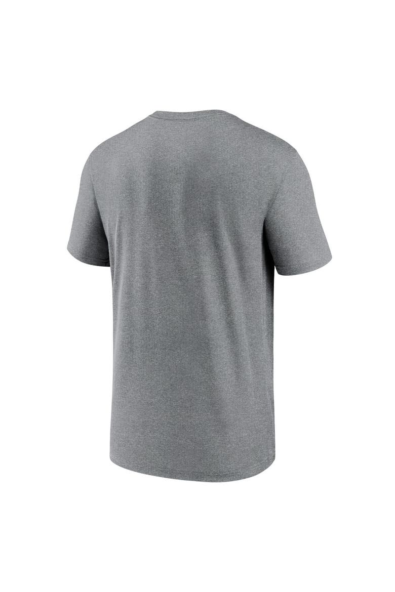 Men's Nike  Heather Charcoal Las Vegas Raiders Legend Icon Performance T-Shirt, Alternate, color, Heather Charcoal