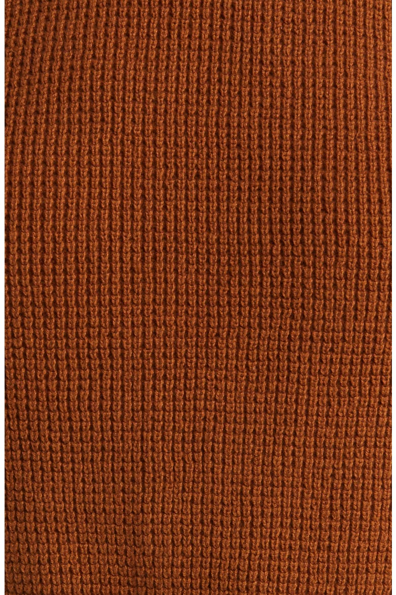 Thermal Knit Cotton Sweater, Alternate, color, BROWN TEMPLE