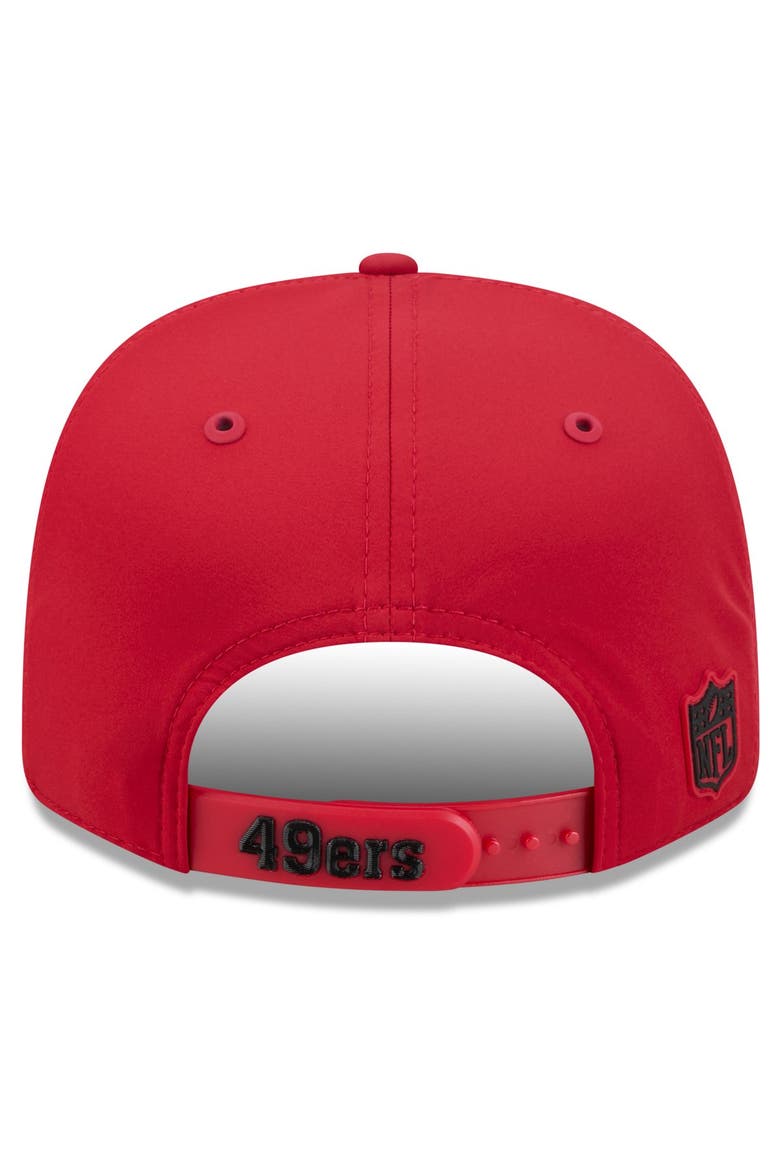 Men's New Era Scarlet San Francisco 49ers 2026 Sideline Throwback 9SEVENTY Adjustable Hat, Alternate, color, Scarlet