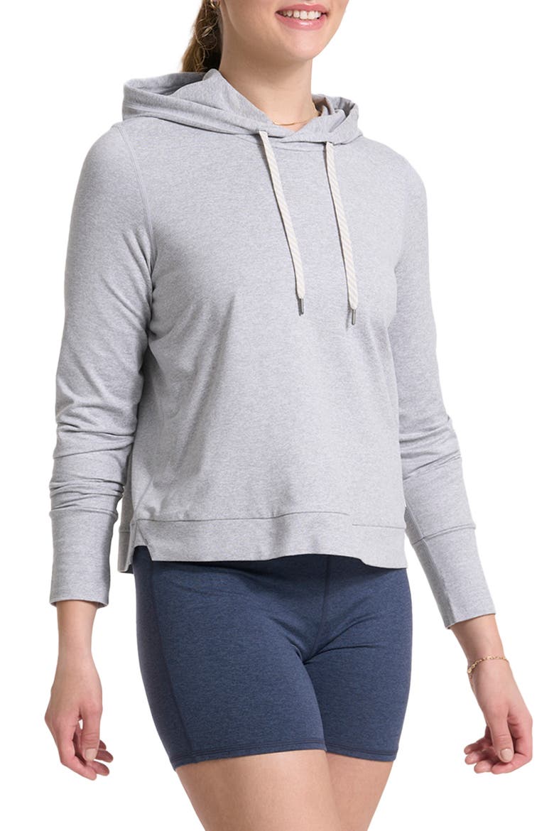 Halo Essential Hoodie, Main, color, PALE GREY HEATHER