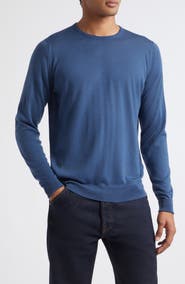 John Smedley Marcus Virgin Wool Crewneck Sweater