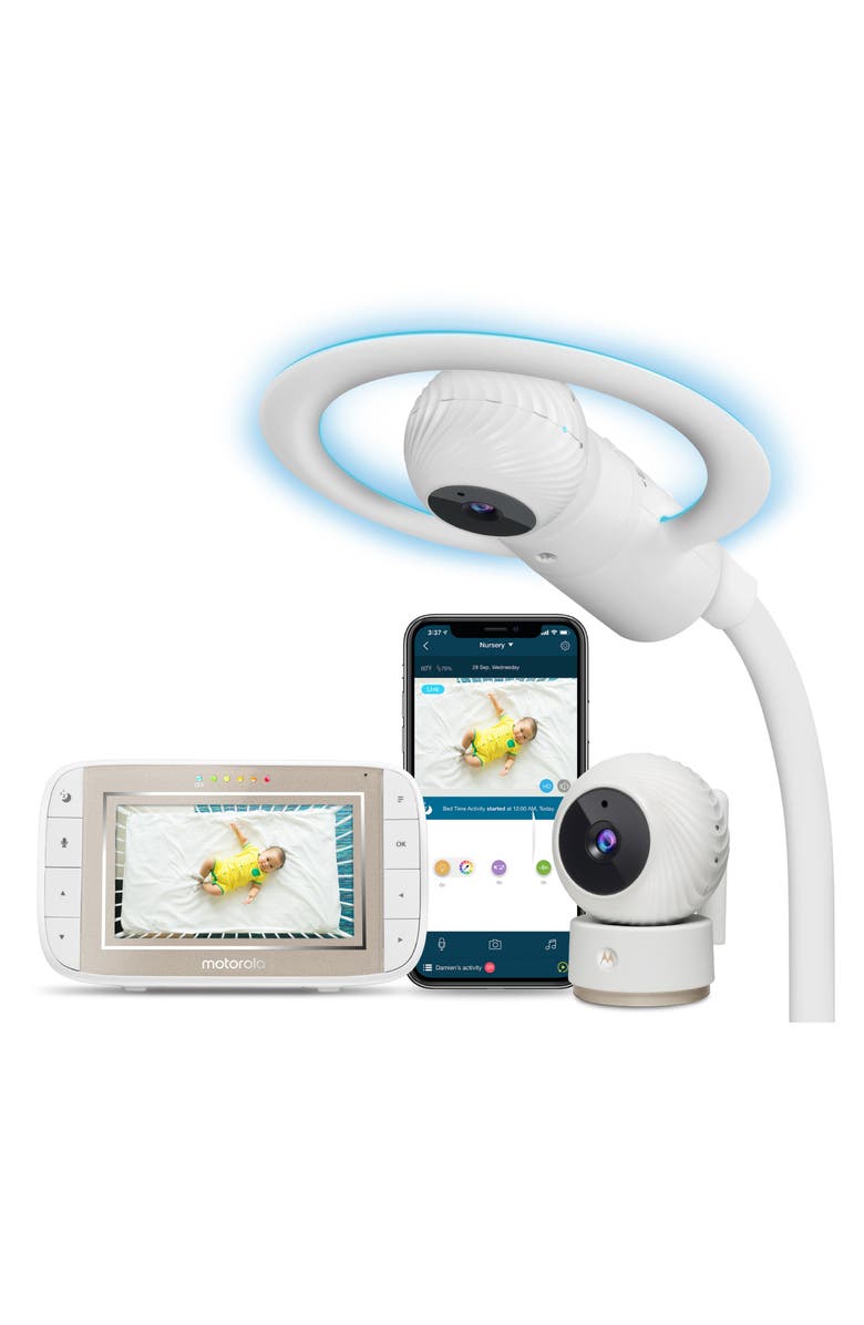 Motorola Halo+ Deluxe Video Baby Monitor Set, Main, color, 