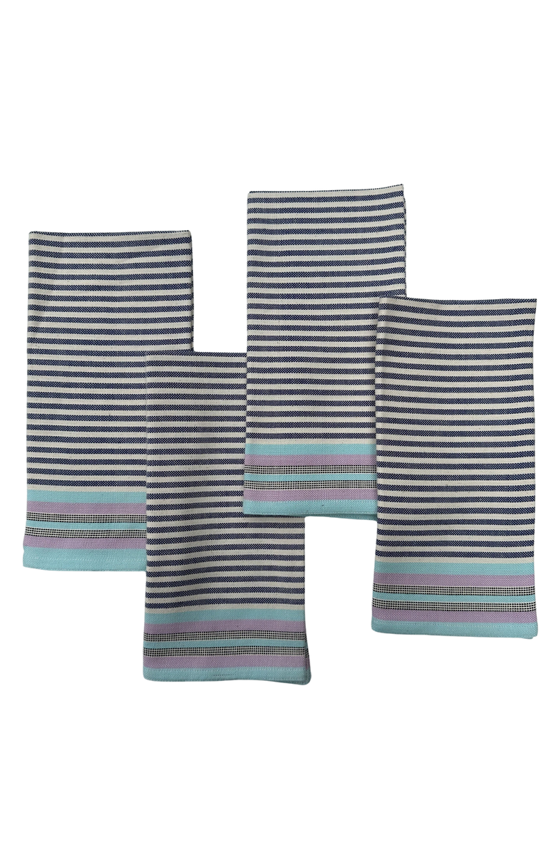 Siafu Home Handwoven Bahari Napkins - Set of 4, Main, color, Blue