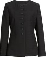 Nordstrom Collarless Textured Jacket