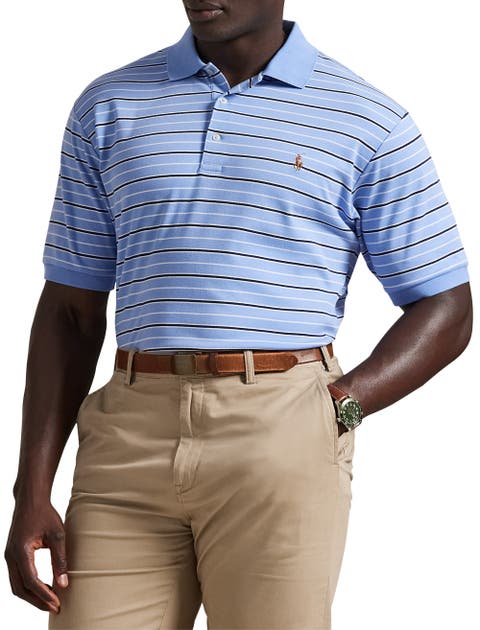 Big & Tall Striped Soft Touch Polo Shirt