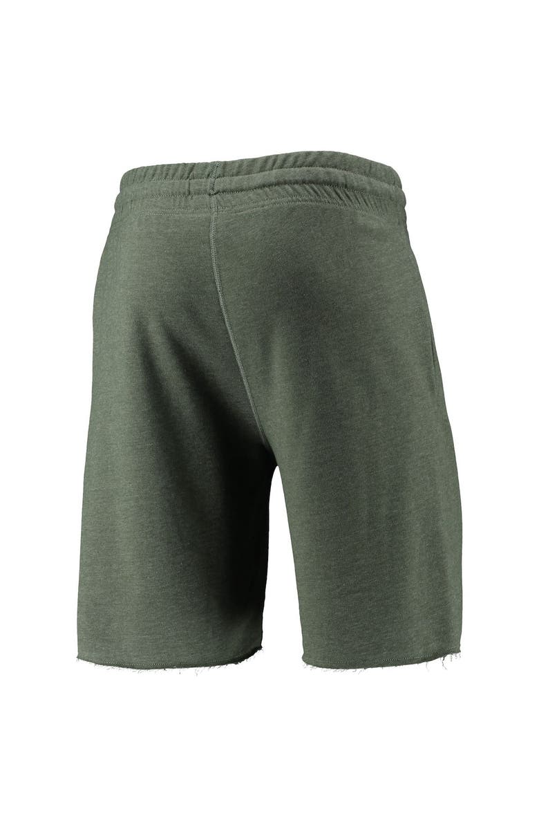 CONCEPTS SPORT Men's Concepts Sport Heathered Green Washington Nationals Mainstream Logo Terry Tri-Blend Shorts, Alternate, color, Heather Green