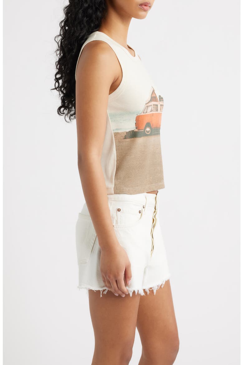 Beach Camper Cotton Graphic Tank, Alternate, color, DIRTY WHITE