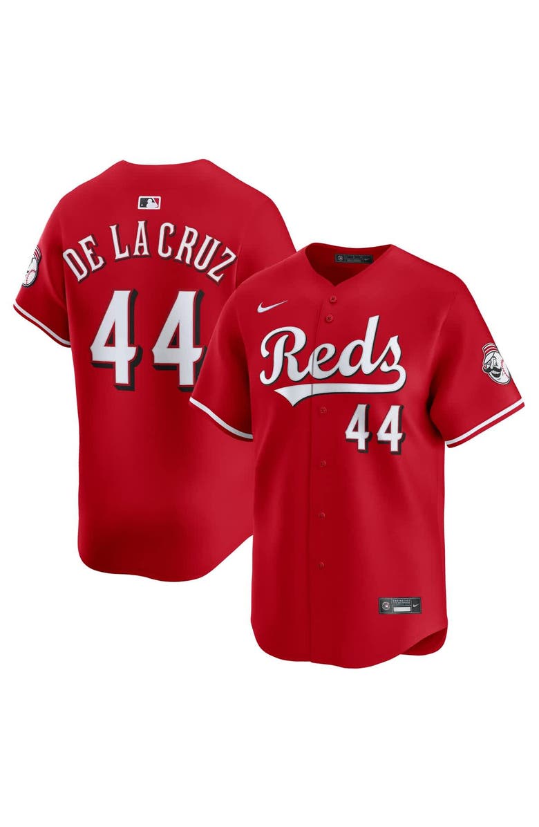 Nike Men's Nike Elly De La Cruz Red Cincinnati Reds Alternate Limited Player Jersey, Main, color, Red