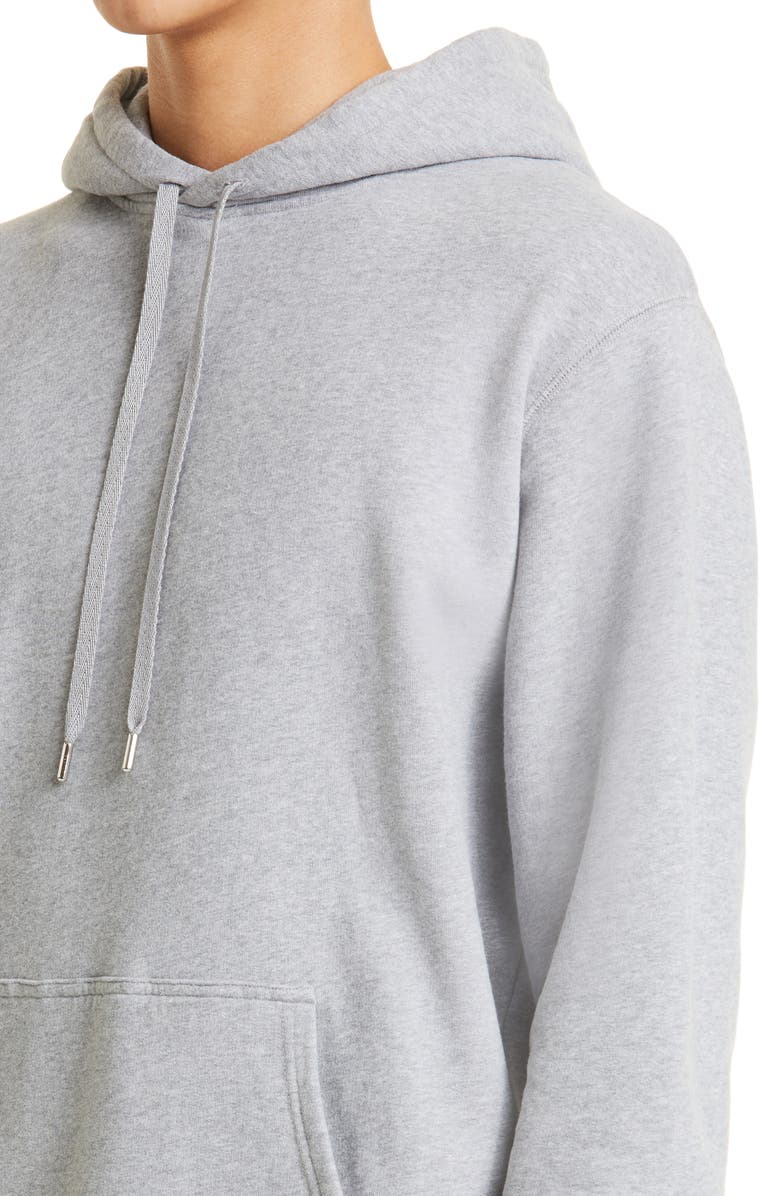 Sunspel Men's Cotton French Terry Hoodie, Alternate, color, Grey Melange