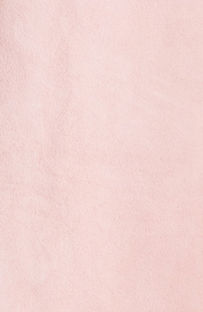 Marni Floral Appliqué Suede Cargo Jacket, Alternate, color, 00C20quartz