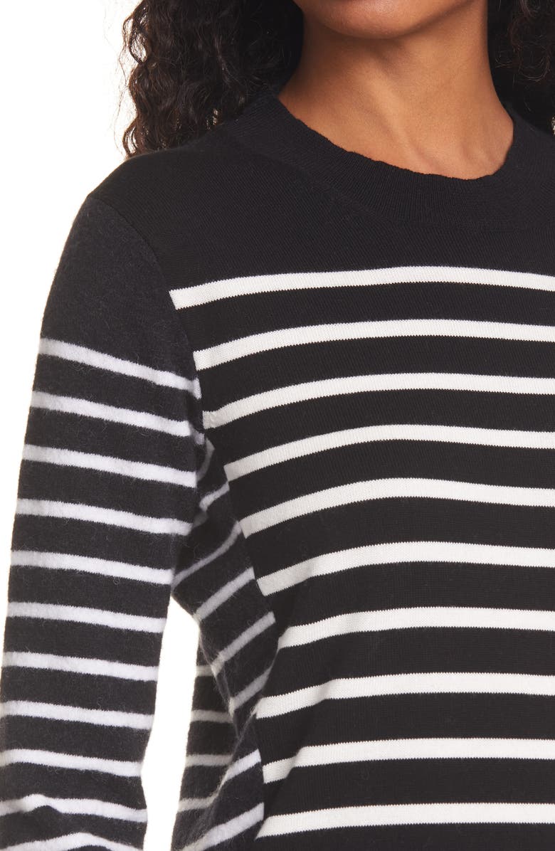 La Ligne Stripe Crewneck Sweater, Alternate, color, 