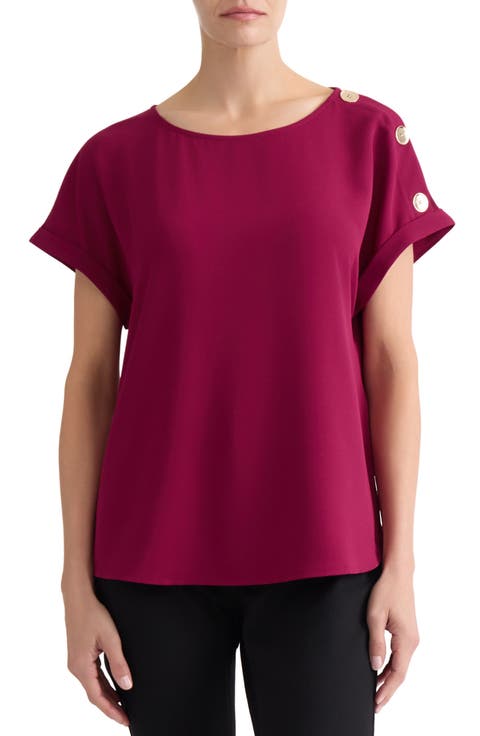 Shoulder Button Detail Top