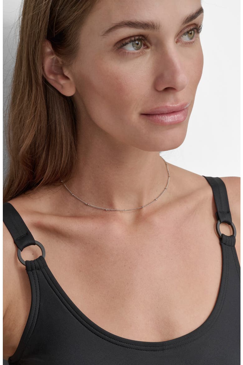 Starburst One-Piece Swimsuit, Alternate, color, BLACK