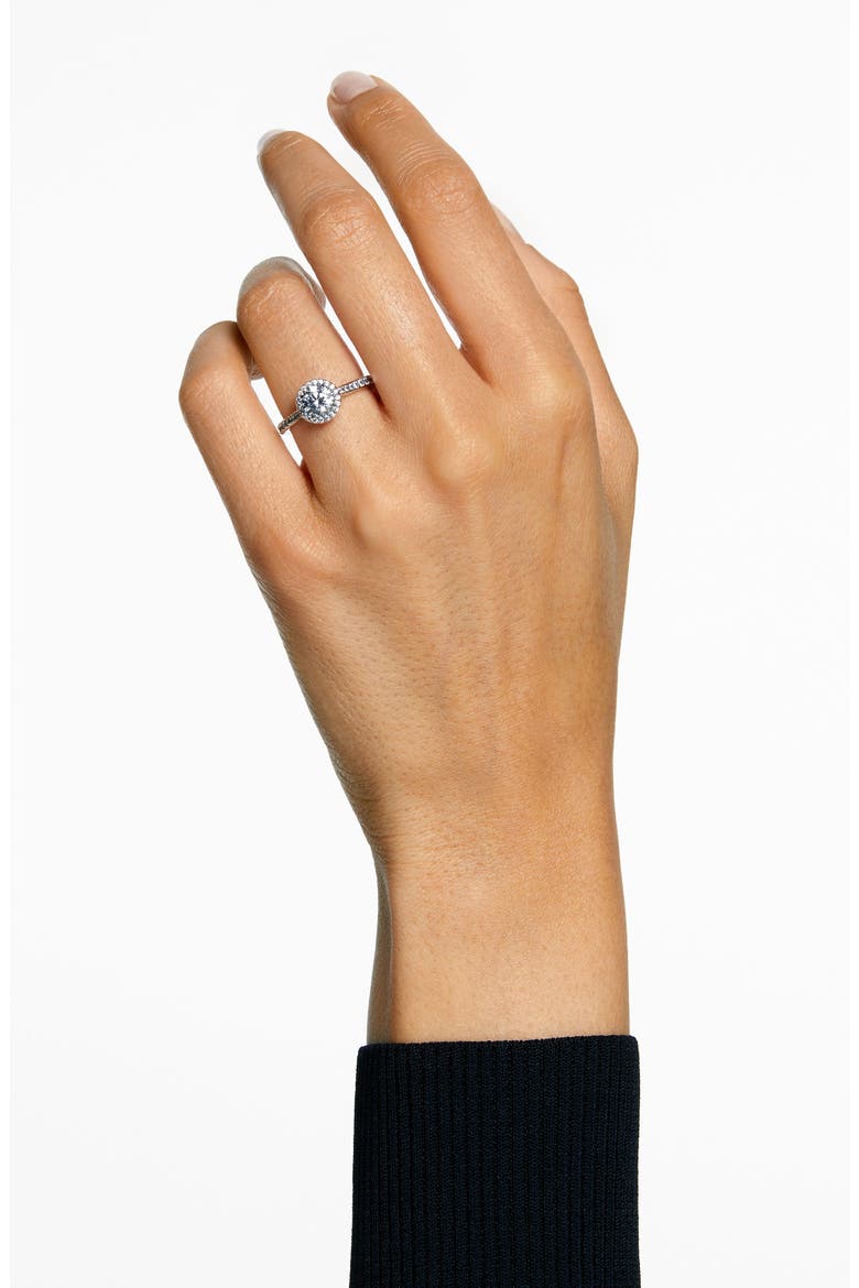 Una Ring, Alternate, color, WHITE/ SILVER