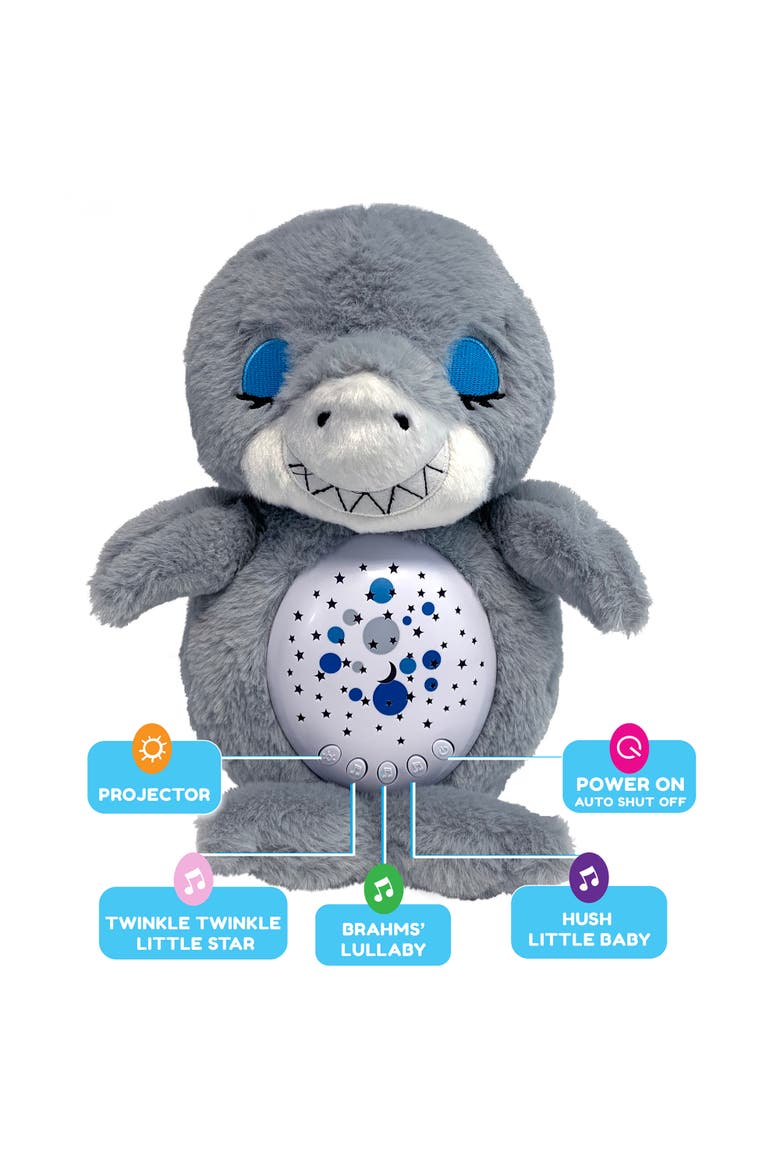 Sweet Dreams Shark Lights and Sounds Animal Plush, Alternate, color, Multicolored