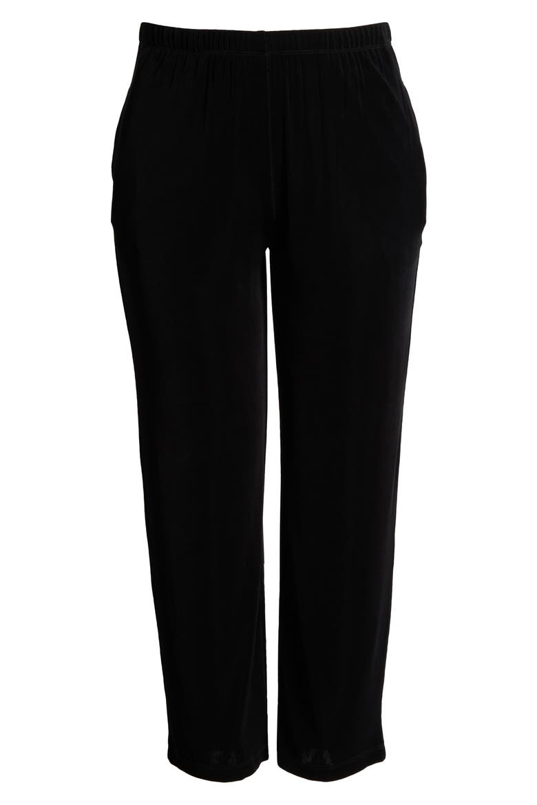 Pocket Pull-On Pants, Alternate, color, BLACK