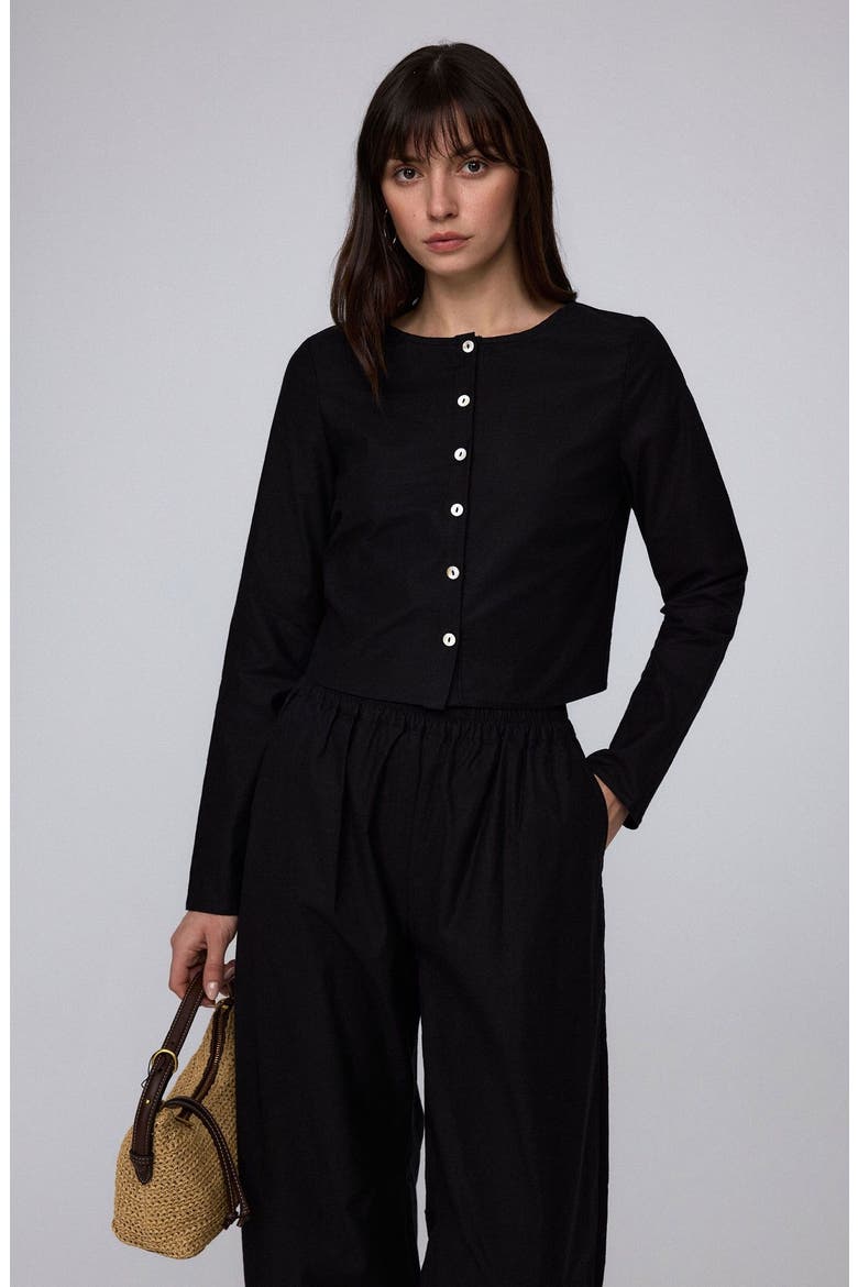Aella Long Sleeve Top, Alternate, color, black