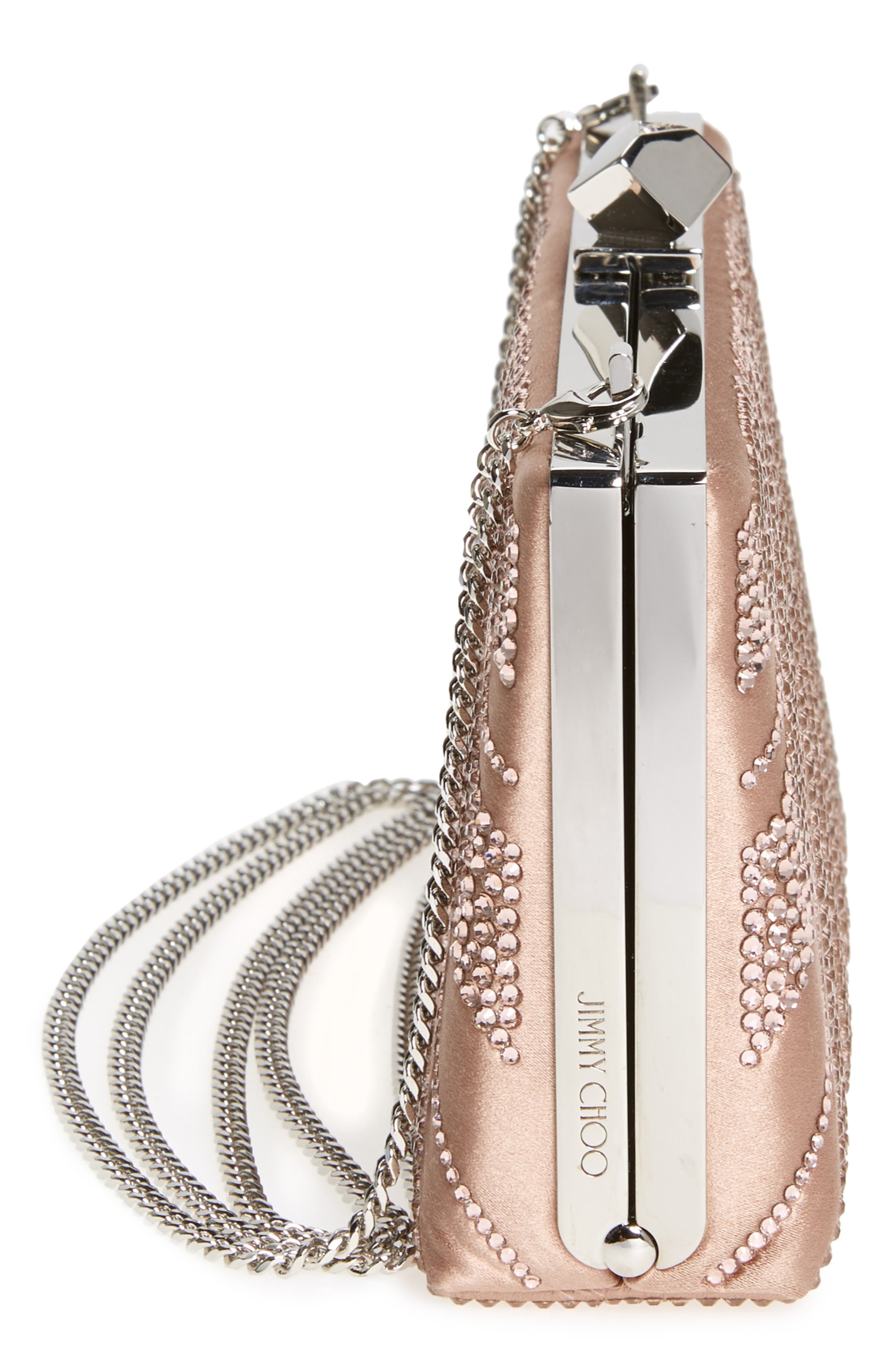 Jimmy Choo Celeste Crystal Hotfix Clutch, Alternate, color, 