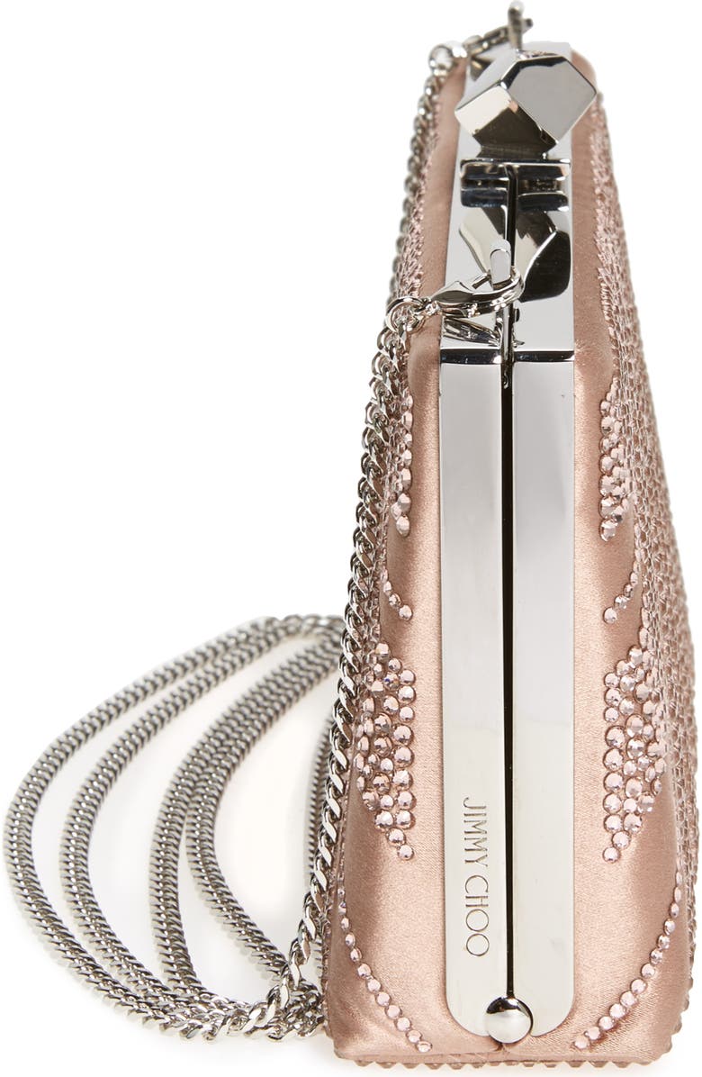 Jimmy Choo Celeste Crystal Hotfix Clutch, Alternate, color,