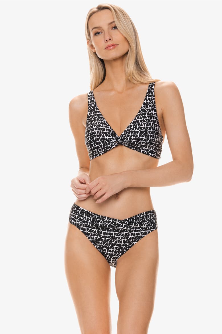 Twist Front Bralette, Alternate, color, Eden Rock