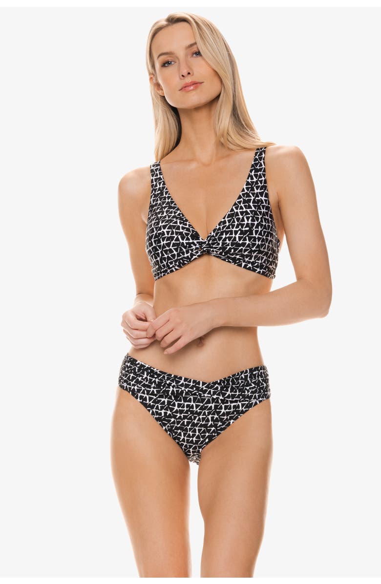 HELEN JON Twist Front Bralette, Alternate, color, Eden Rock