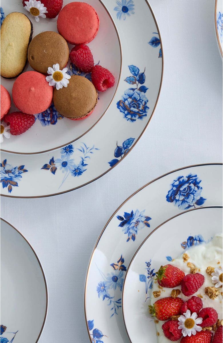 Stone Lain Viola Porcelain 12-Piece Dinnerware Set, Alternate, color, Blue