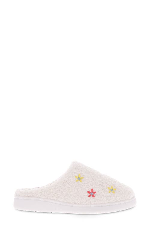 Mia Cozi Slipper In Mini Embroidered Flowers
