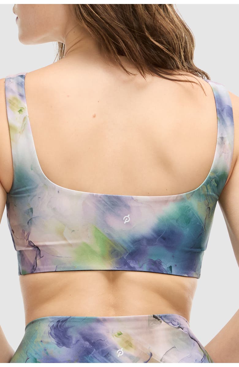 Peloton Cadent Square Neck Longline Bra, Alternate, color, Abby L Print