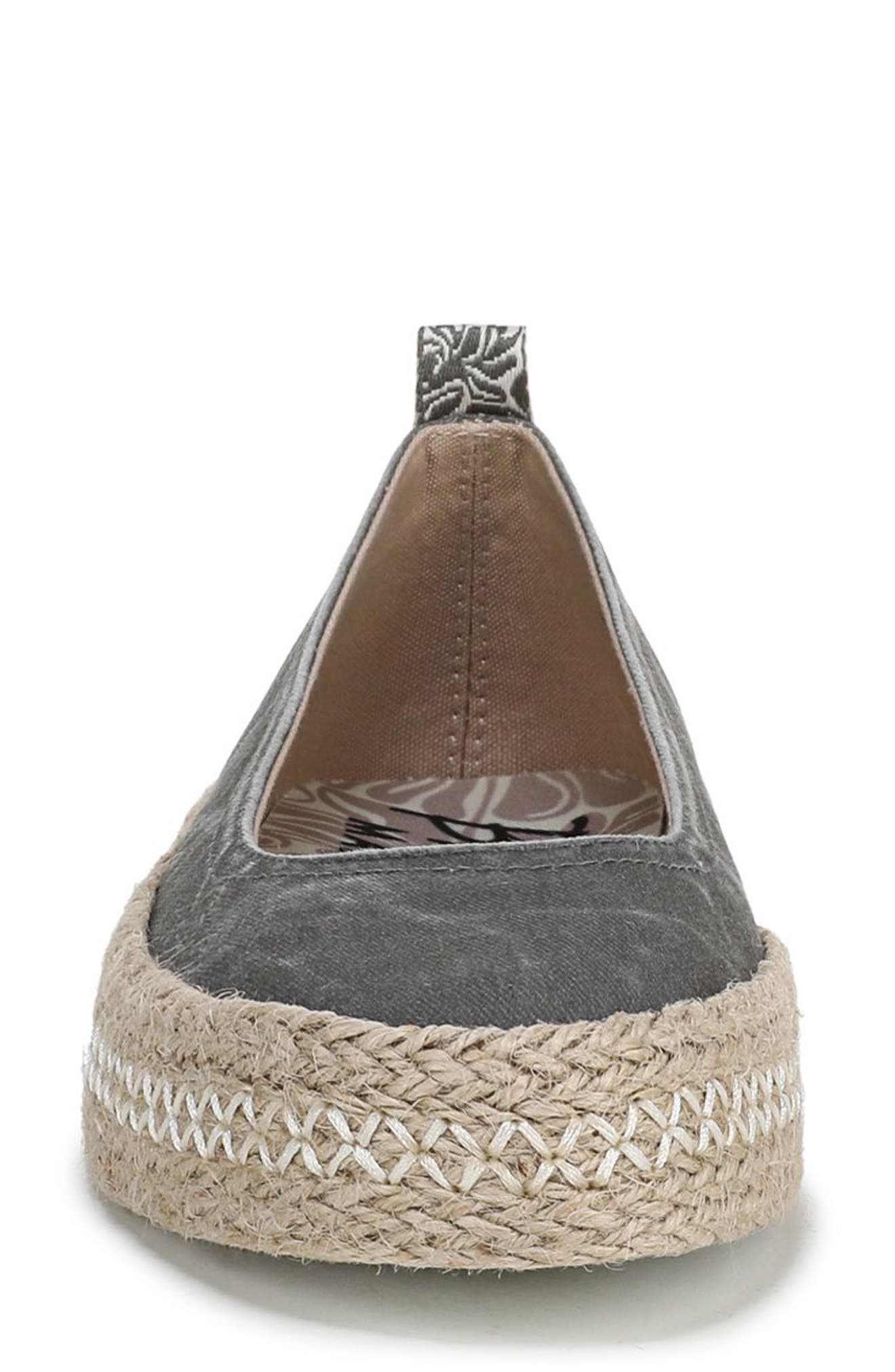 Blowfish Malibu Benita Espadrille Flat, Alternate, color, Charcoal Canvas
