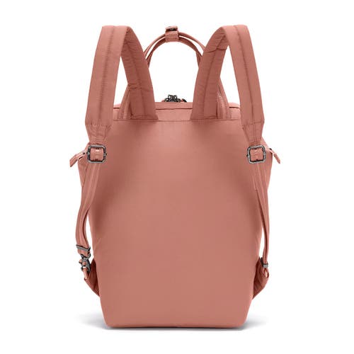 Shop Pacsafe Citysafe Cx Mini Backpack In Econyl Rose