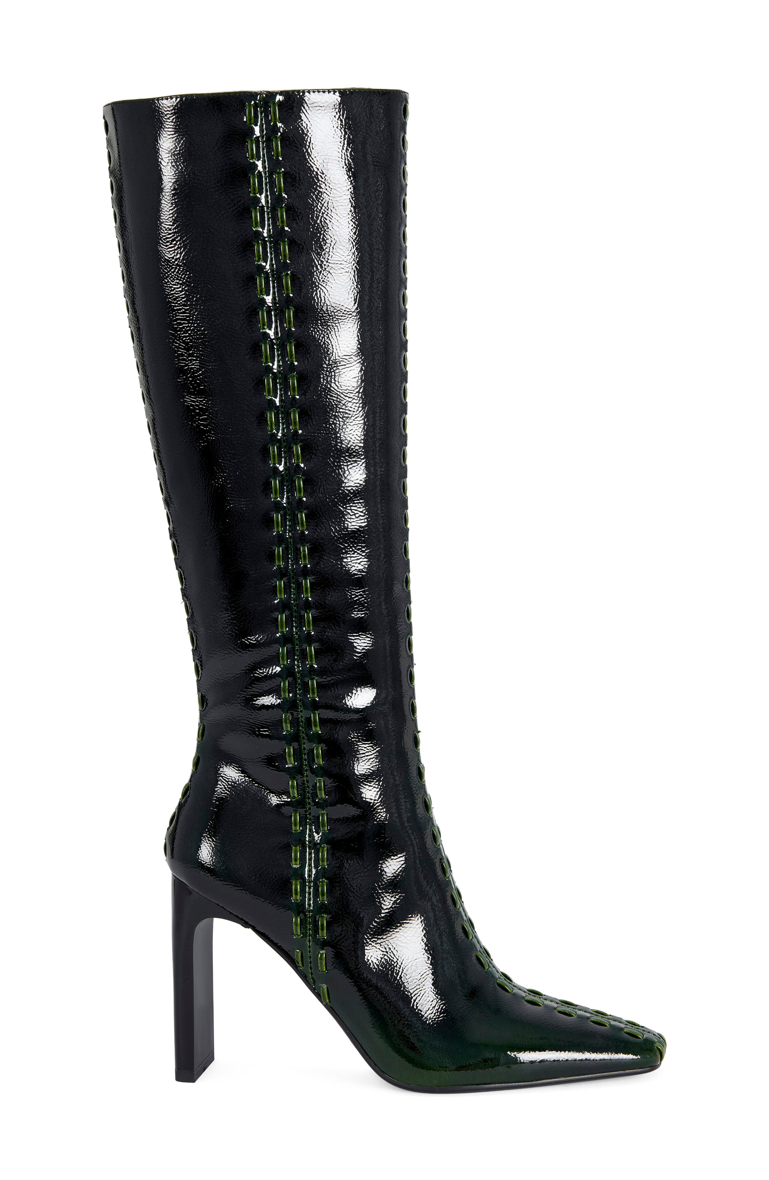 Jexa Faux Leather Knee High Boot, Alternate, color, GREEN MULTI