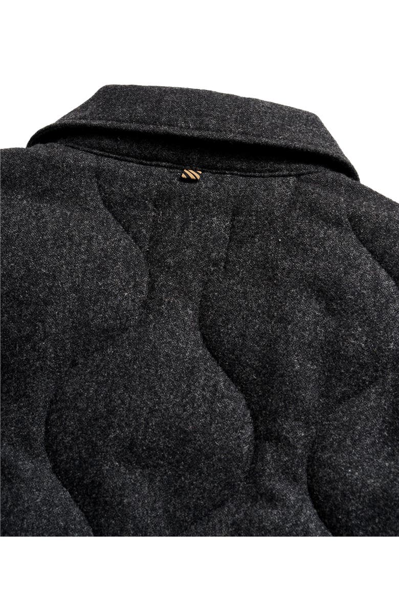 Billy Reid Onion Quilted Wool Blend Shirt Jacket, Alternate, color, Charcoal Heather