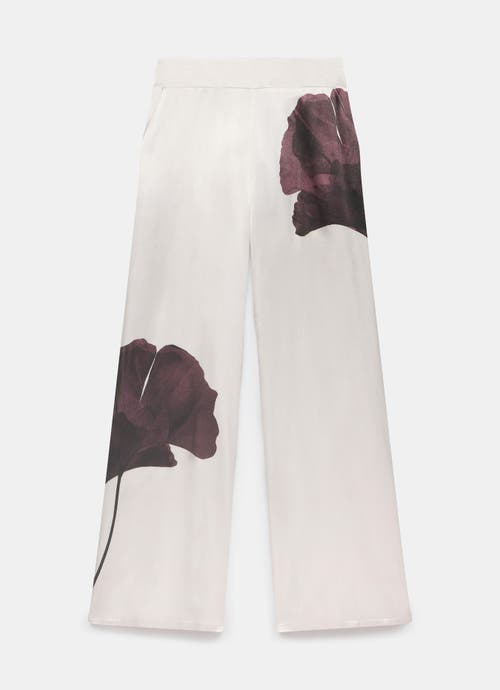 Mint Velvet Floral Print Satin Trouser In Multi