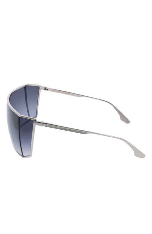 Victoria Beckham 62mm Shield Sunglasses In Blue