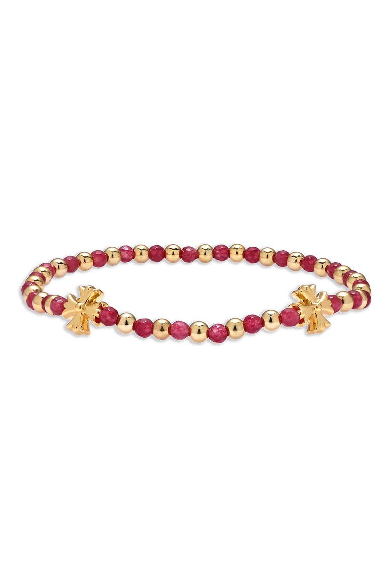 Daphne Set of 3 Stretch Bracelets, Alternate, color, GOLD