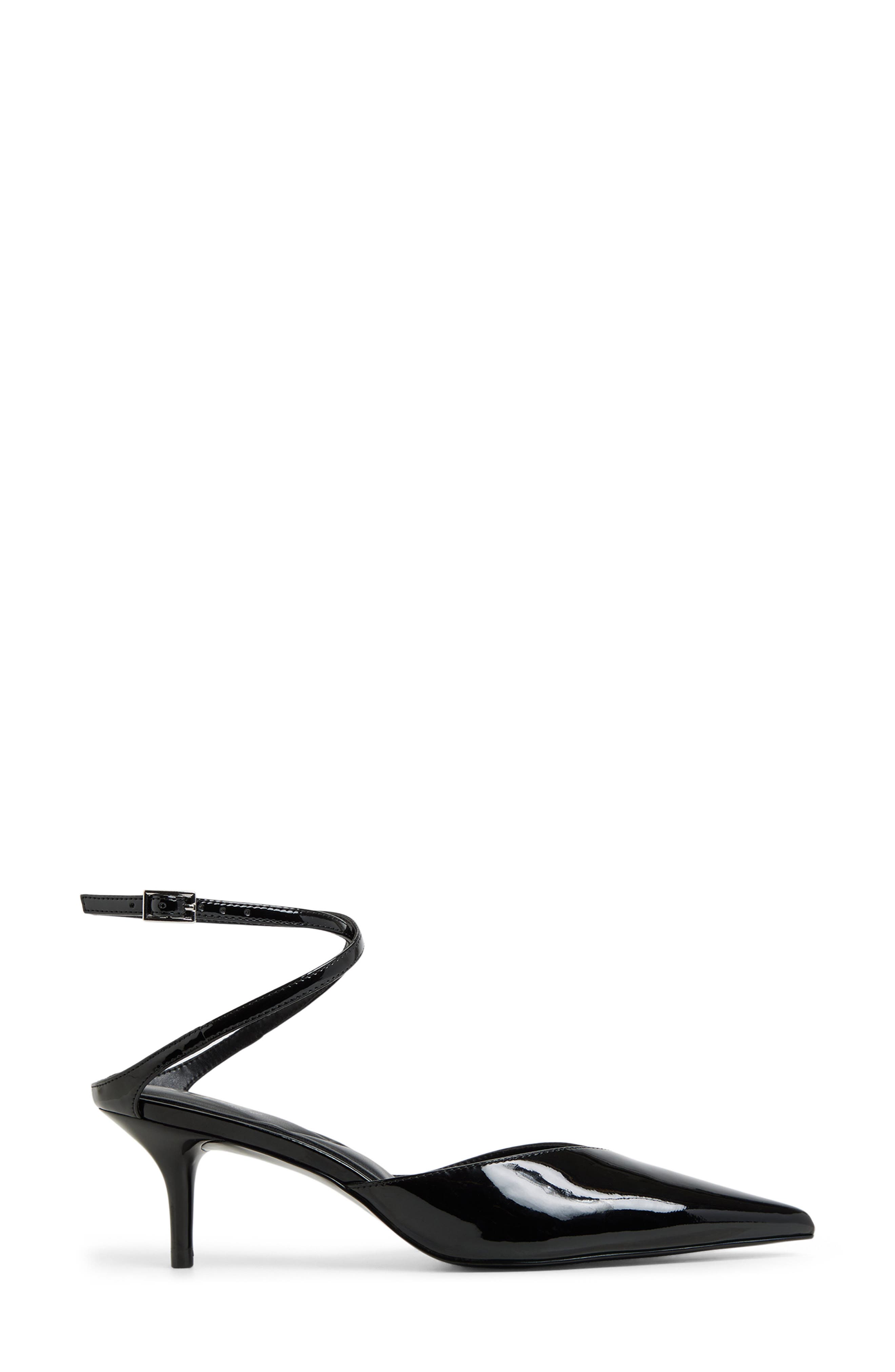 ALDO Feliccia Ankle Strap Pump, Alternate, color, Black