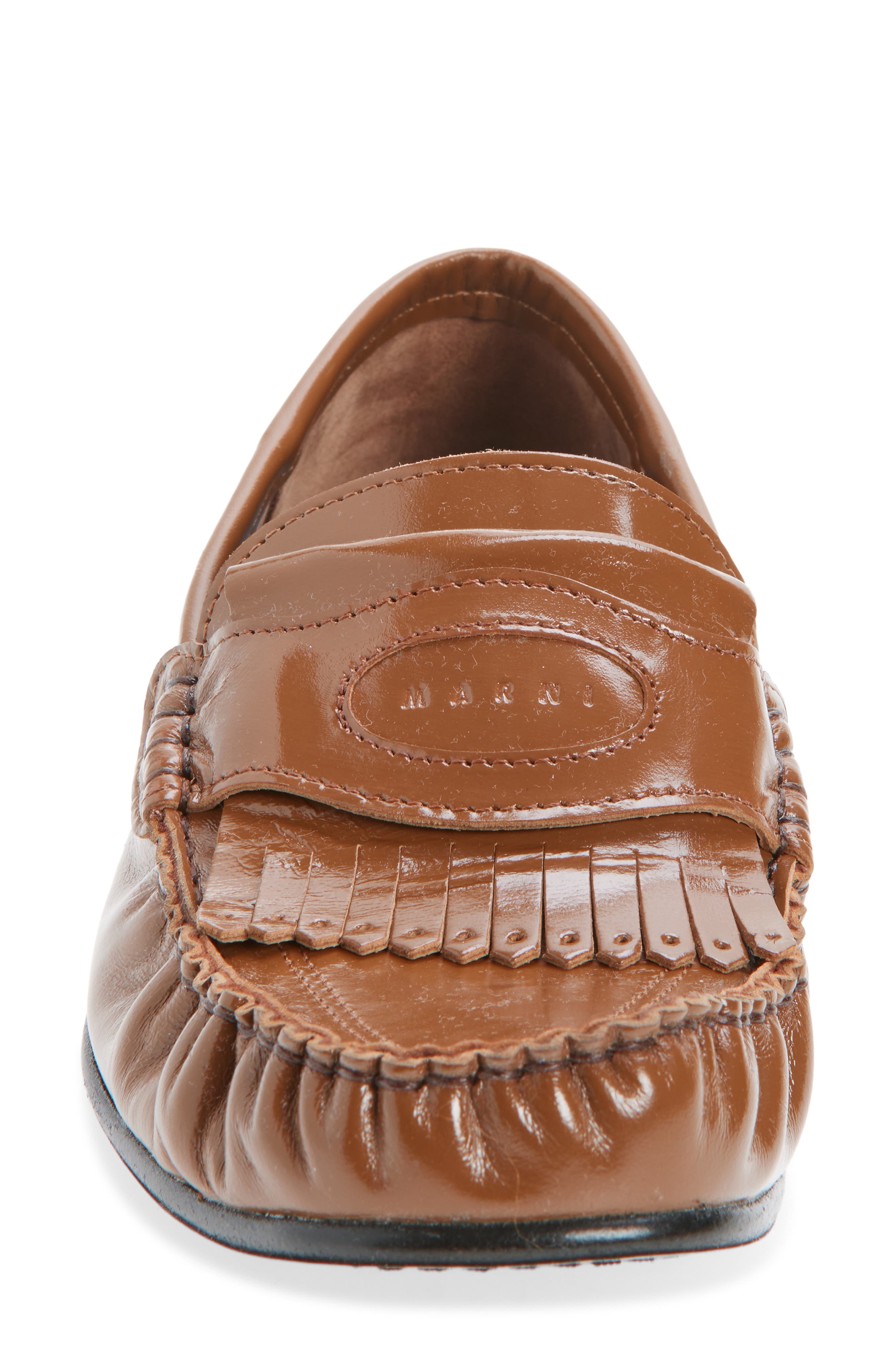 Collapsible Loafer, Alternate, color, 00M15 LEATHER