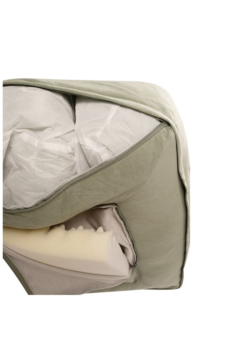 Rectangular Orthopedic Pet Couch Dog Bed, Alternate, color, GREEN