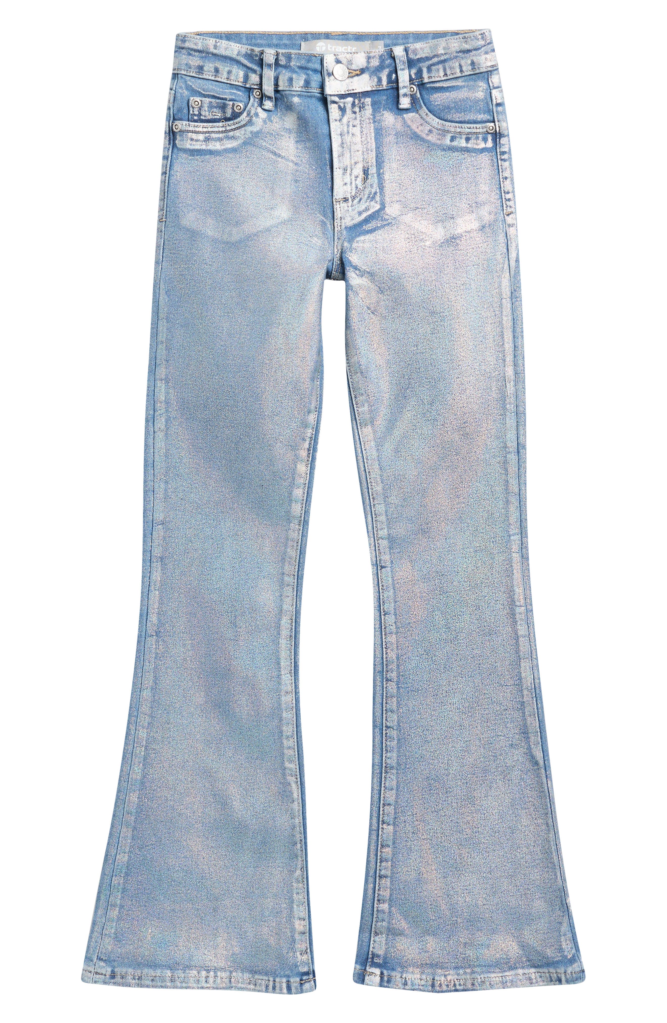 Tractr Kids' Iridescent Flare Jeans