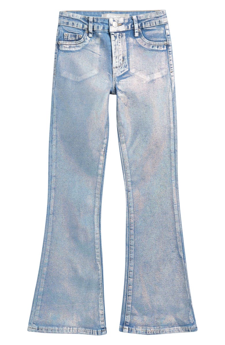 Tractr Kids' Iridescent Flare Jeans, Main, color, Light Indigo